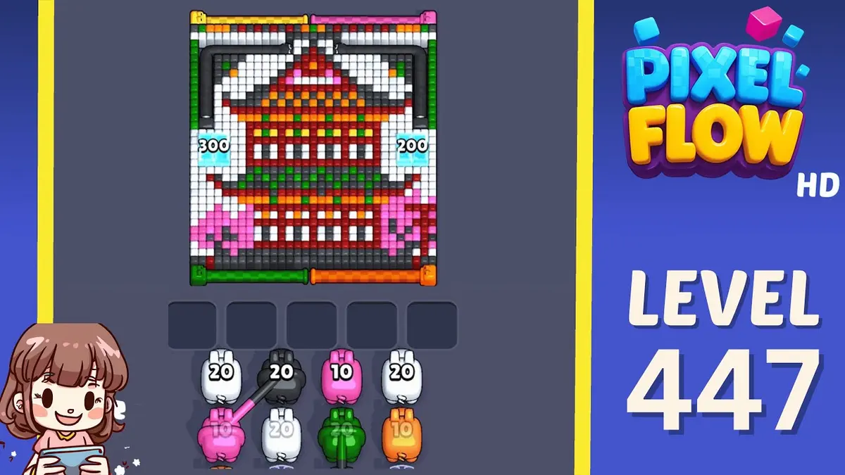 Pixel Flow Level 447 board preview