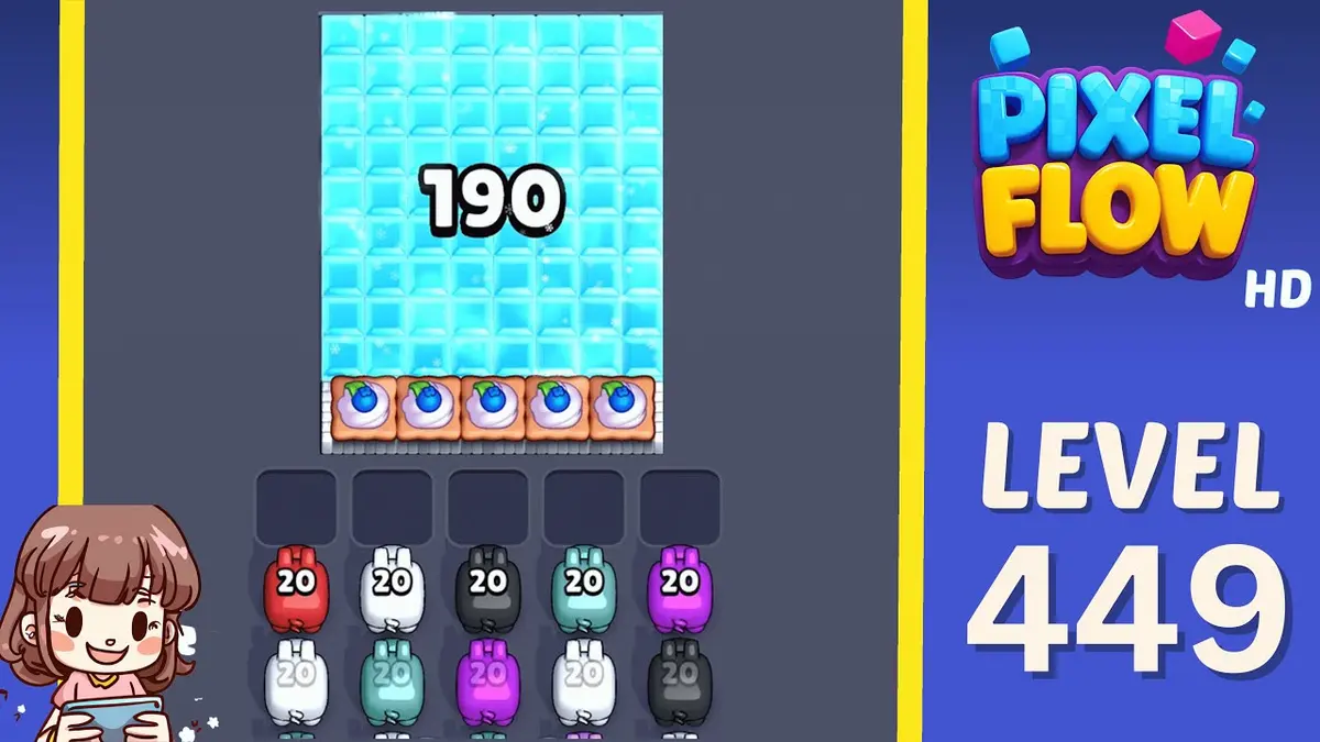 Pixel Flow Level 449 board preview