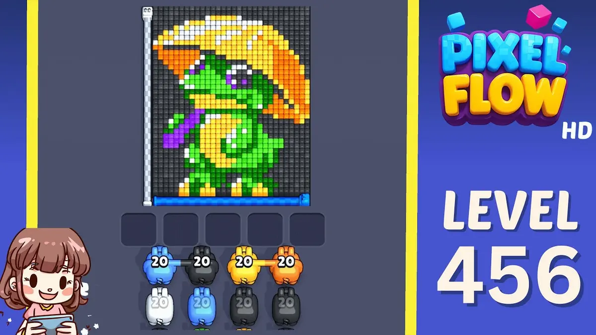 Pixel Flow Level 456 board preview