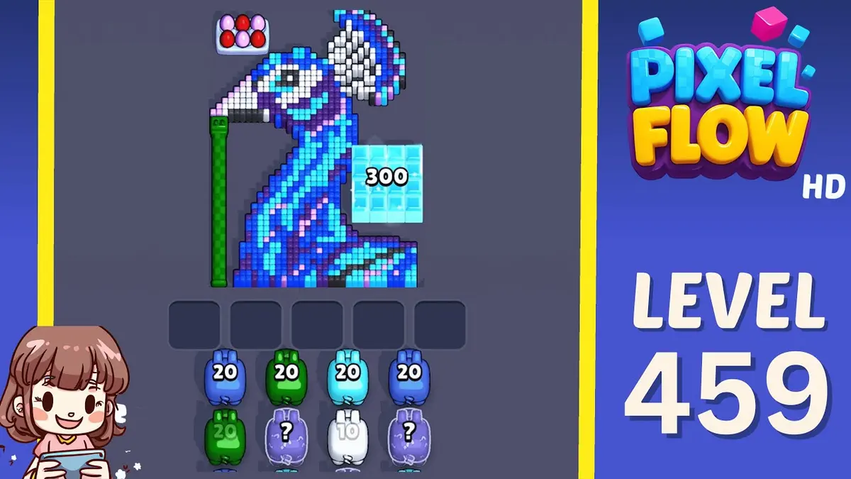 Pixel Flow Level 459 board preview