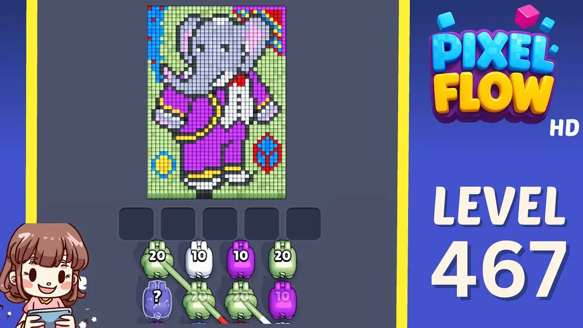 Pixel Flow Level 467 board preview