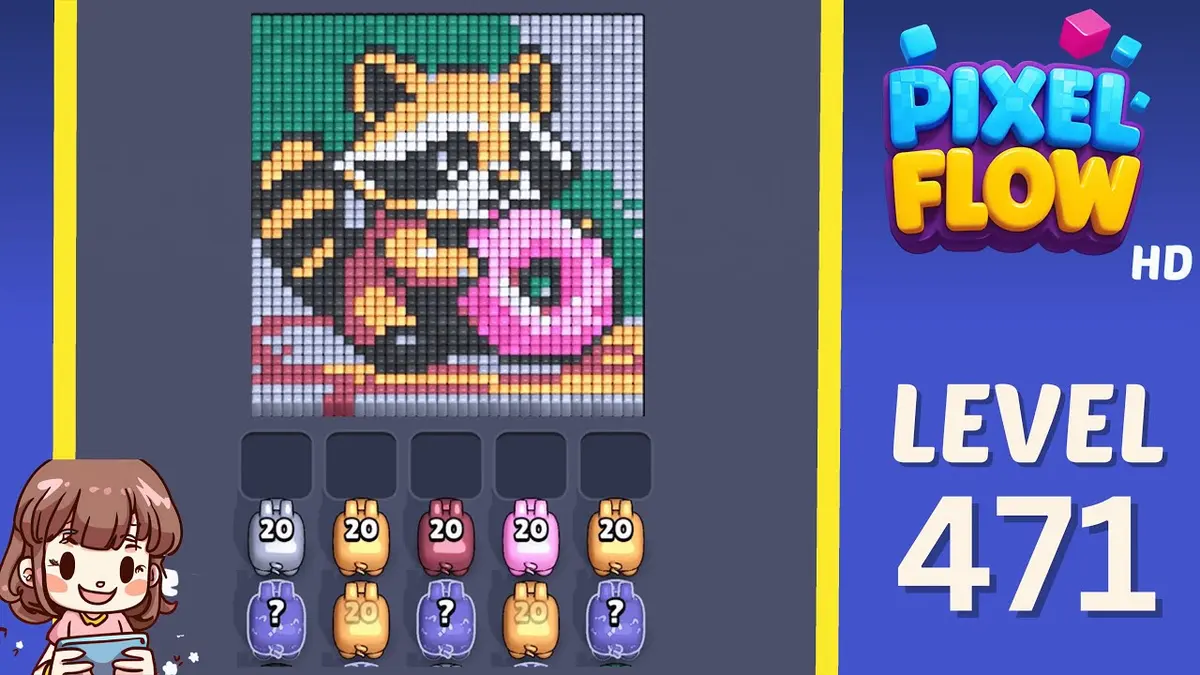Pixel Flow Level 471 board preview