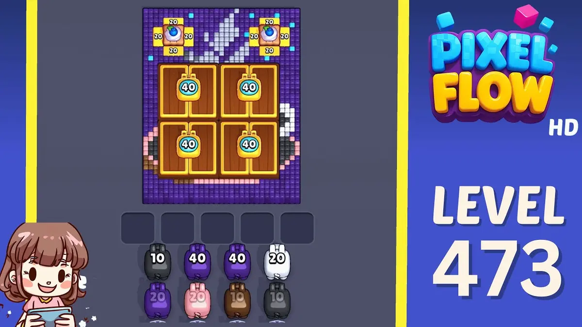 Pixel Flow Level 473 board preview