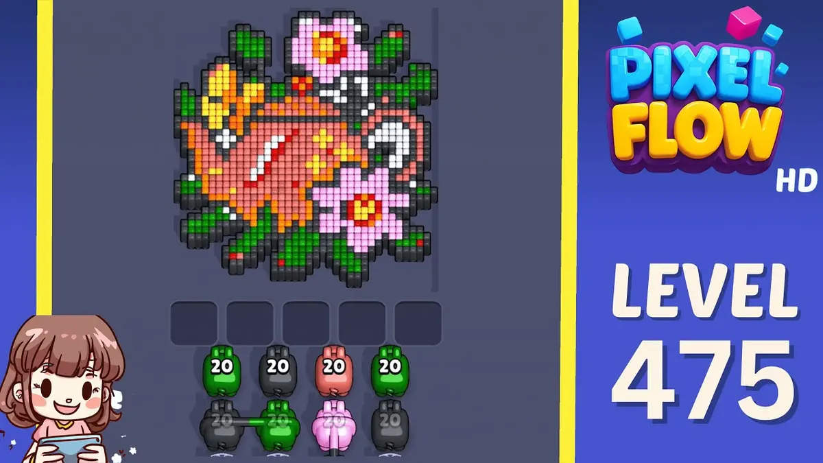 Pixel Flow Level 475 board preview