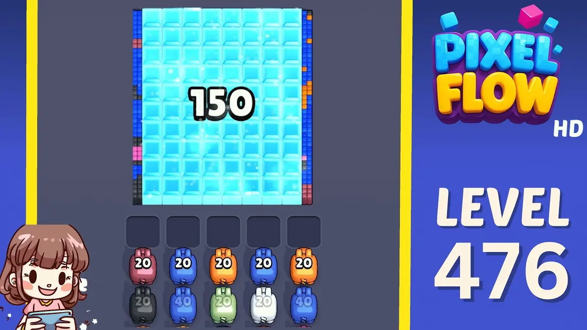 Pixel Flow Level 476 board preview