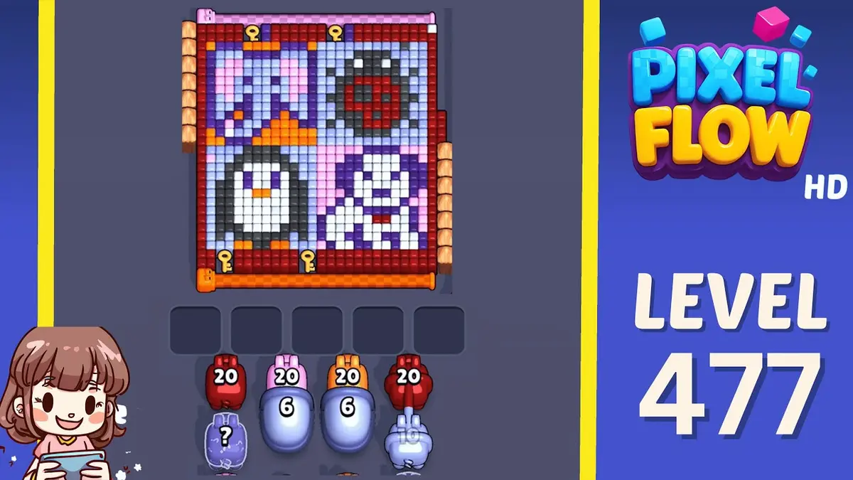 Pixel Flow Level 477 board preview
