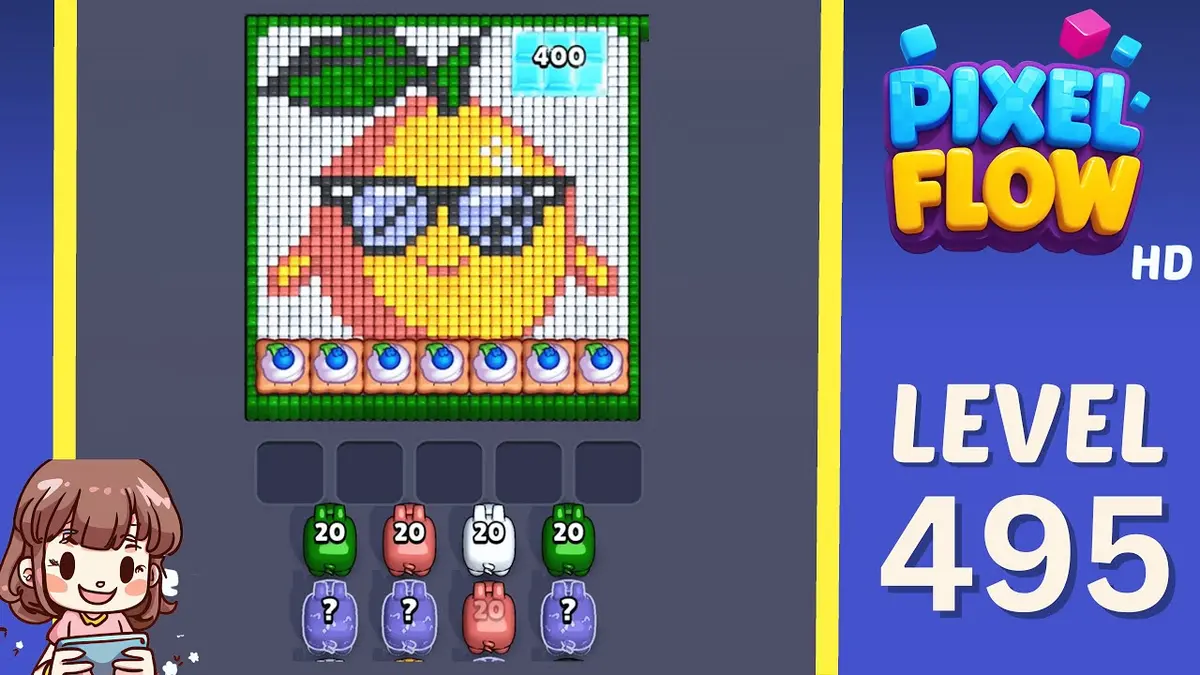Pixel Flow Level 495 board preview