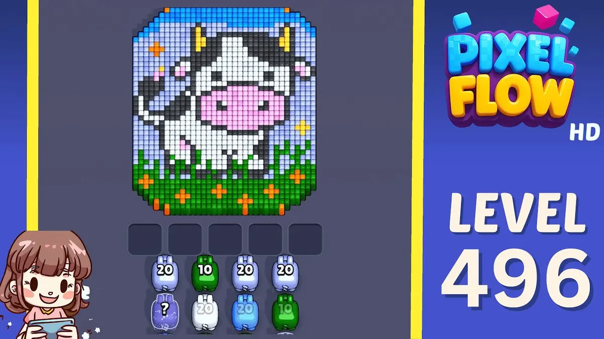 Pixel Flow Level 496 board preview