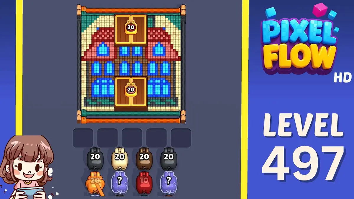 Pixel Flow Level 497 board preview