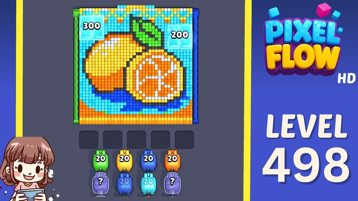 Pixel Flow Level 498 board preview