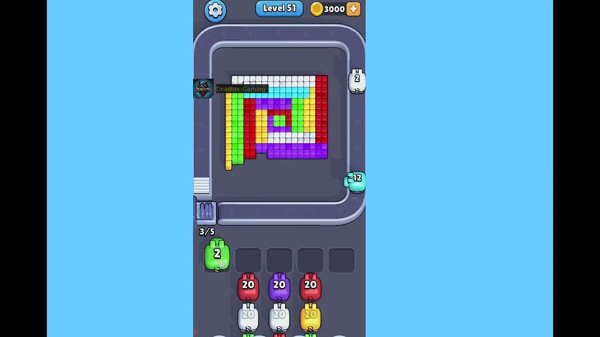 Pixel Flow Level 51 board preview