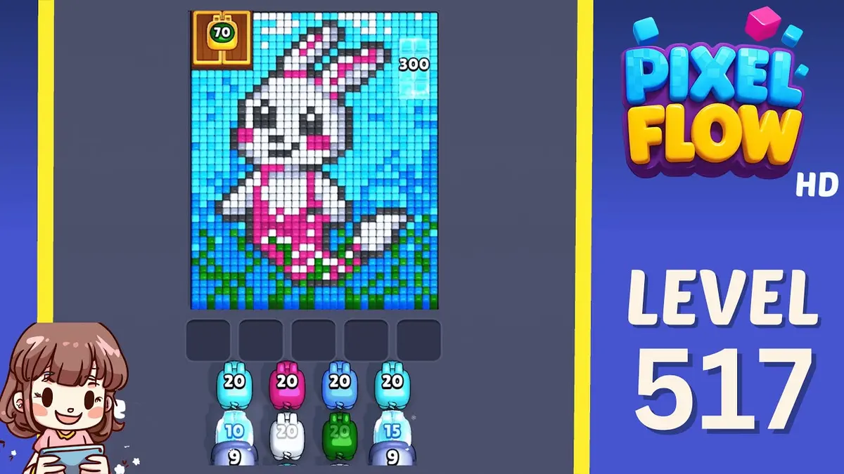 Pixel Flow Level 517 board preview