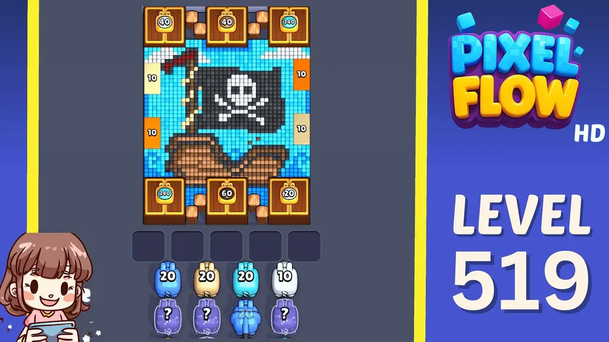 Pixel Flow Level 519 board preview
