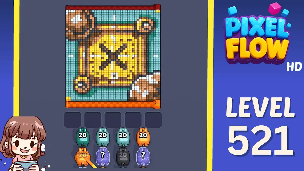 Pixel Flow Level 521 board preview