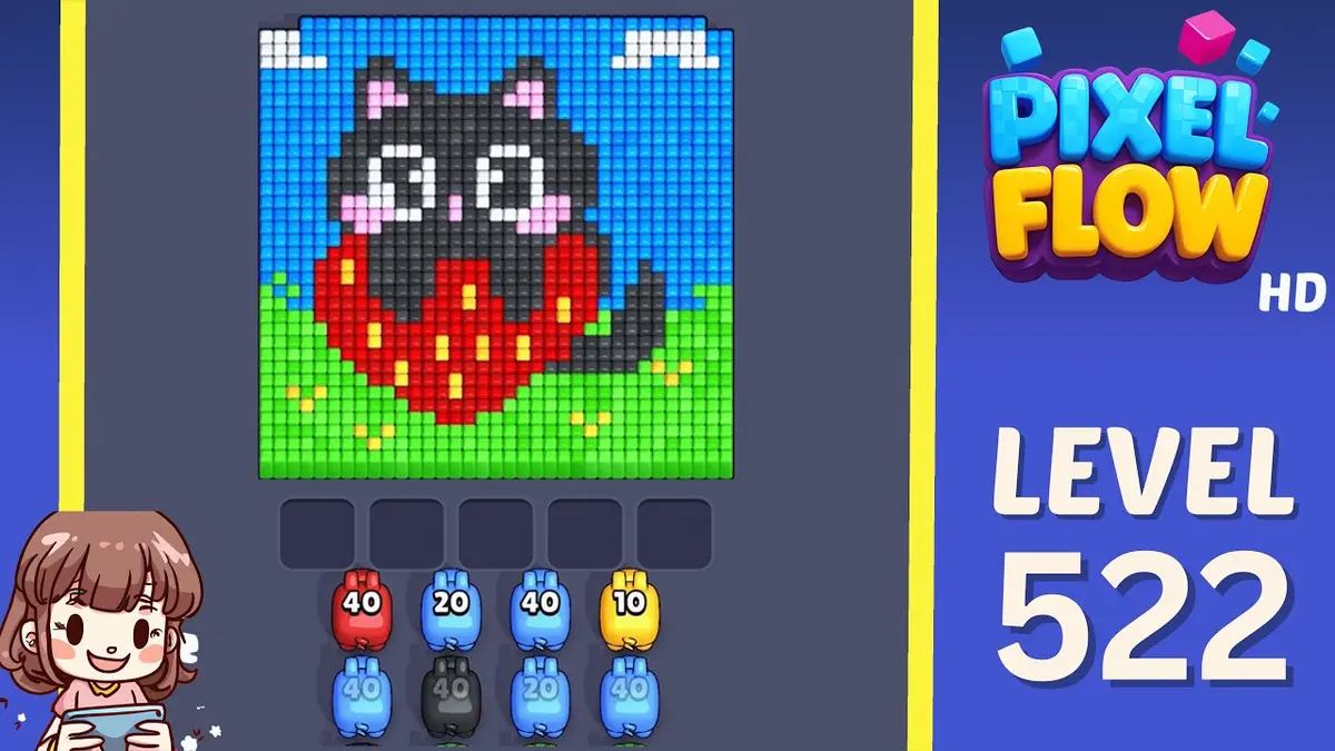 Pixel Flow Level 522 board preview