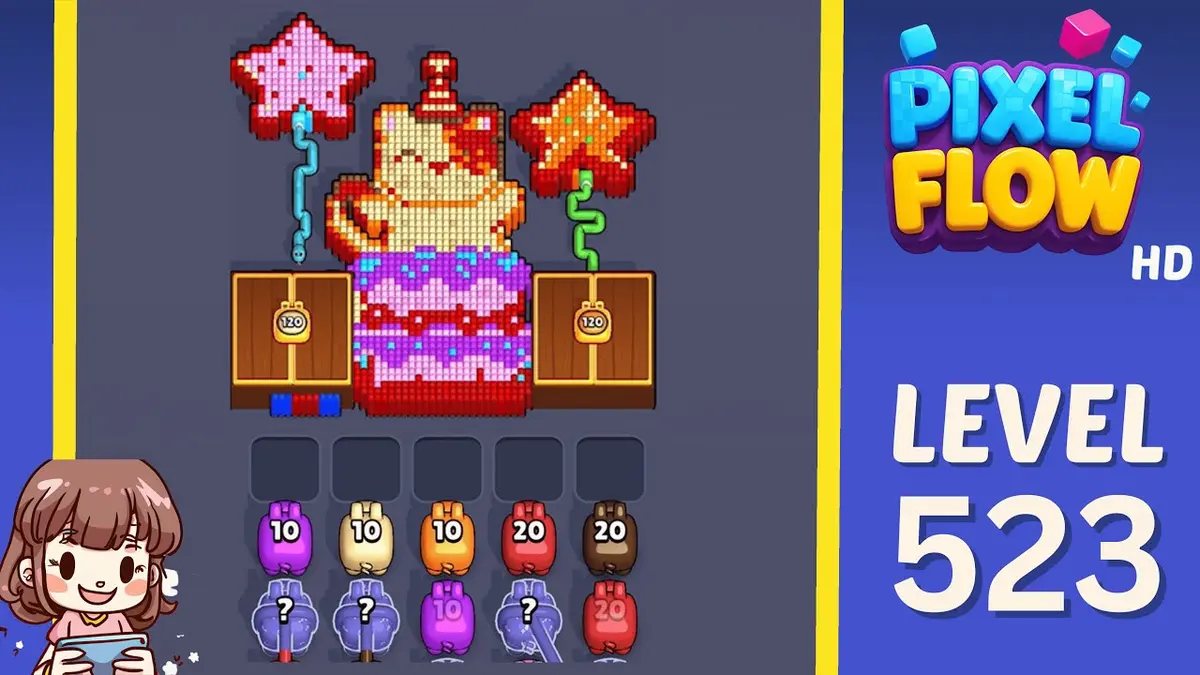Pixel Flow Level 523 board preview
