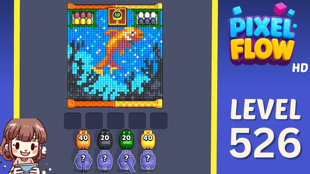 Pixel Flow Level 526 board preview