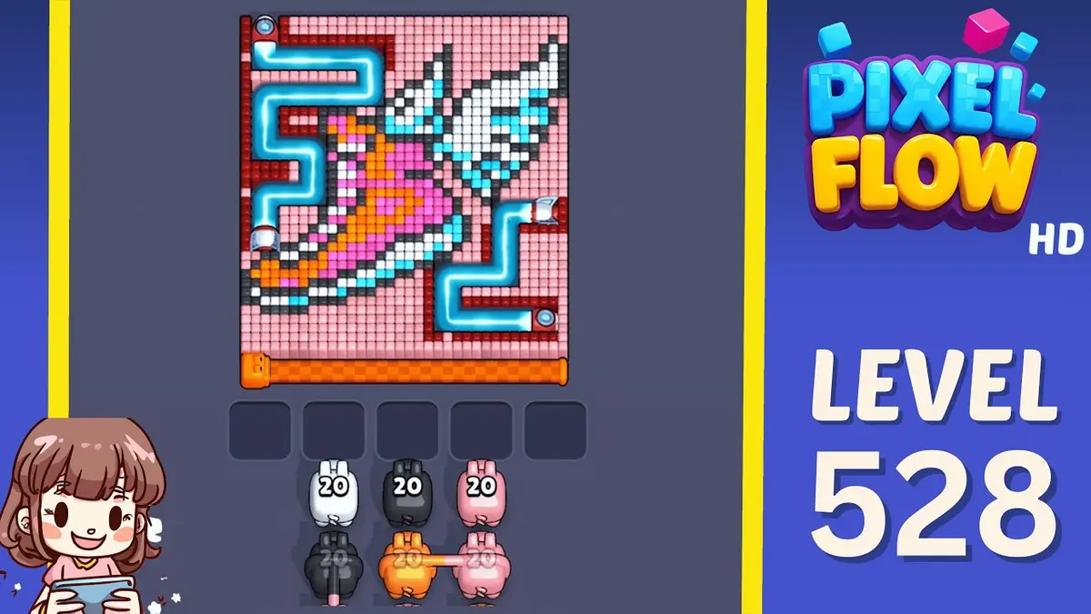 Pixel Flow Level 528 board preview