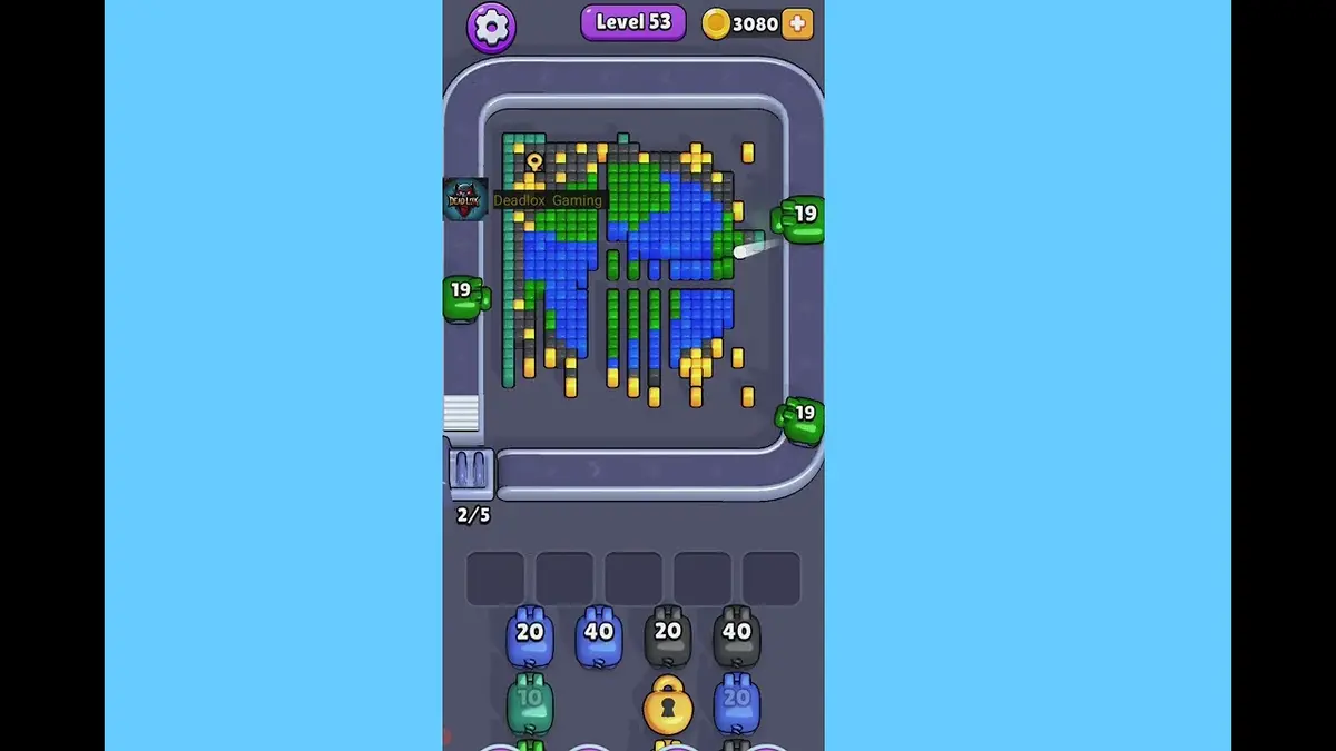 Pixel Flow Level 53 board preview