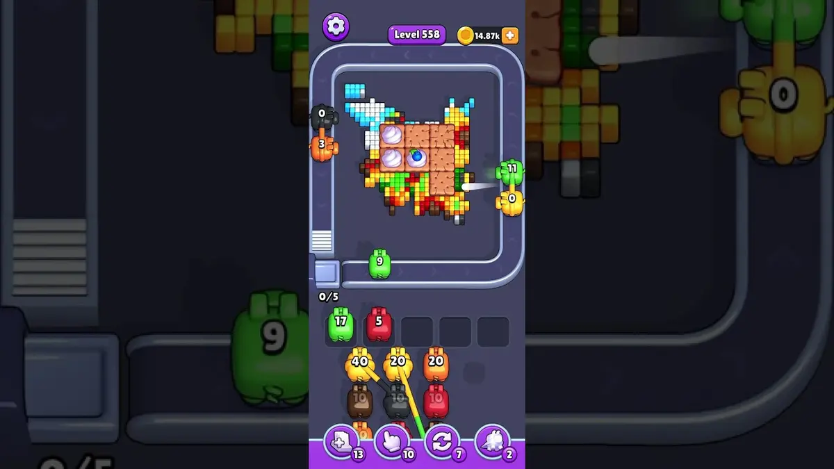 Pixel Flow Level 558 board preview