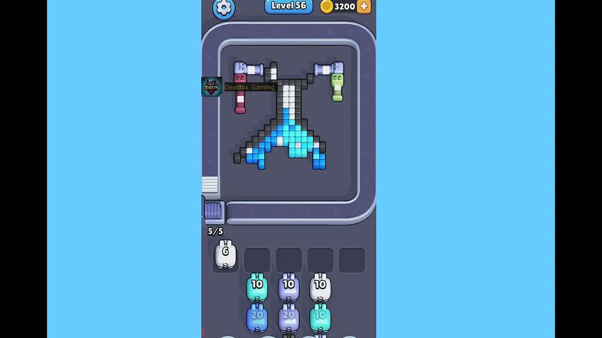 Pixel Flow Level 56 board preview