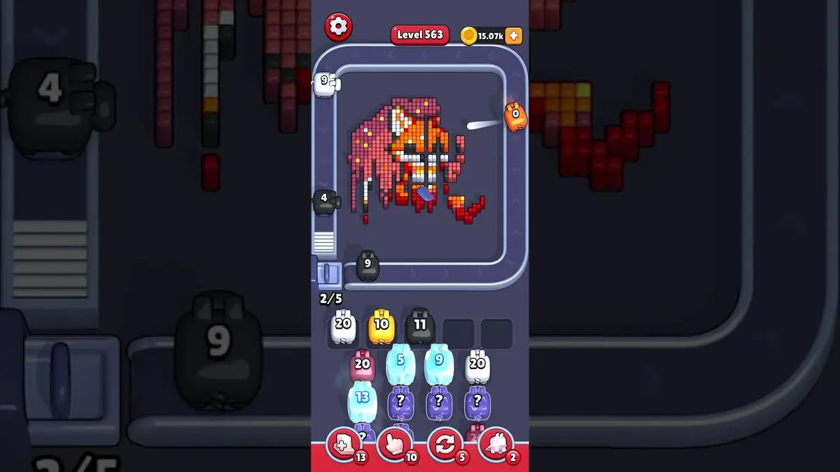 Pixel Flow Level 563 board preview