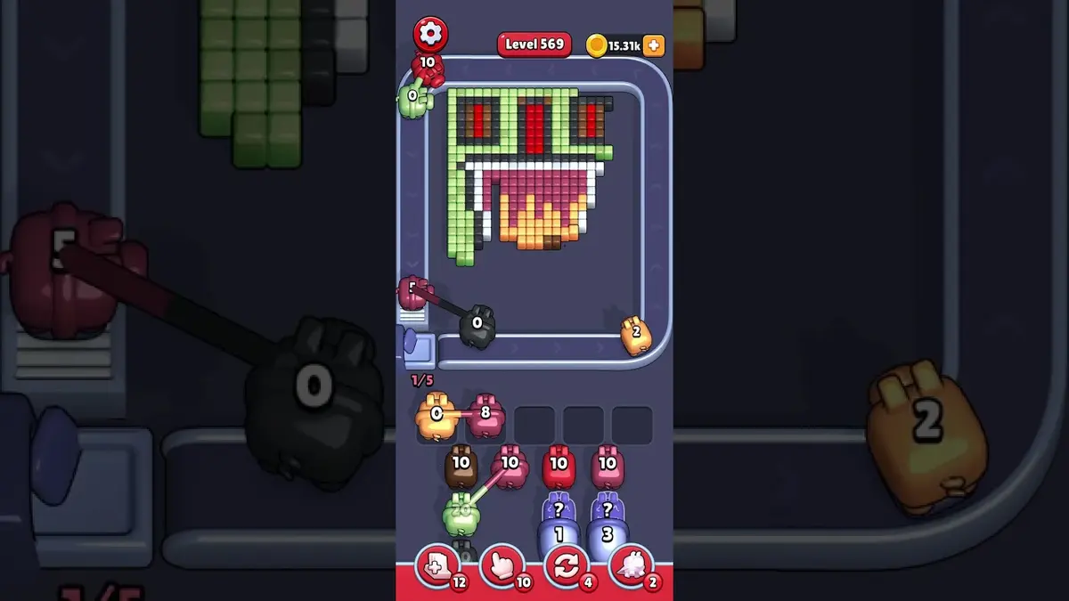Pixel Flow Level 569 board preview