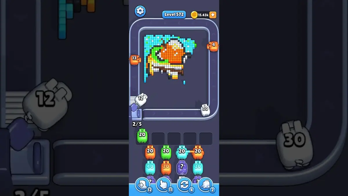Pixel Flow Level 572 board preview