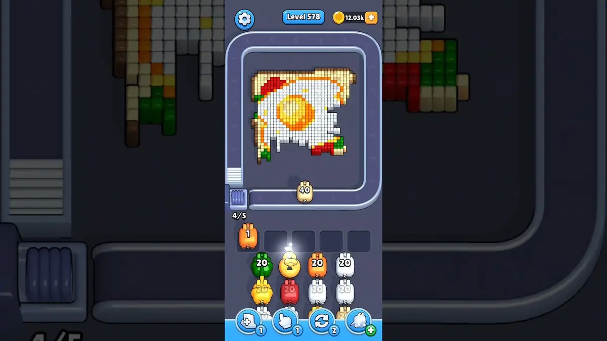 Pixel Flow Level 578 board preview