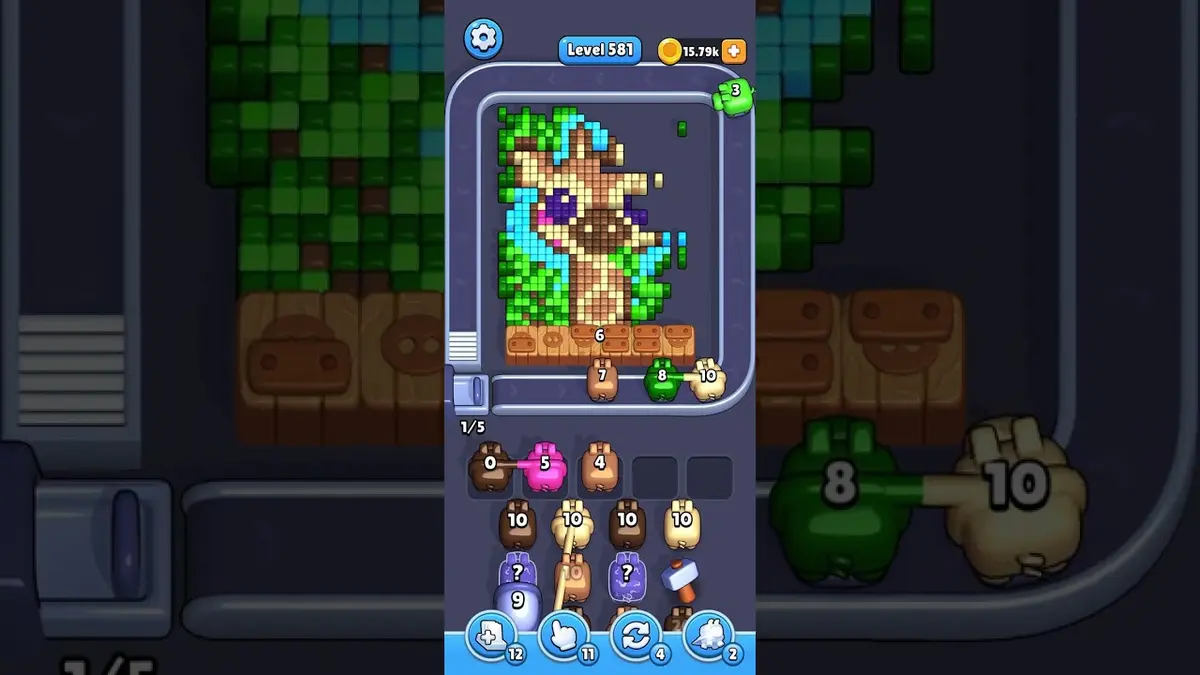 Pixel Flow Level 581 board preview