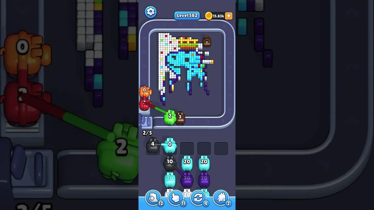 Pixel Flow Level 582 board preview