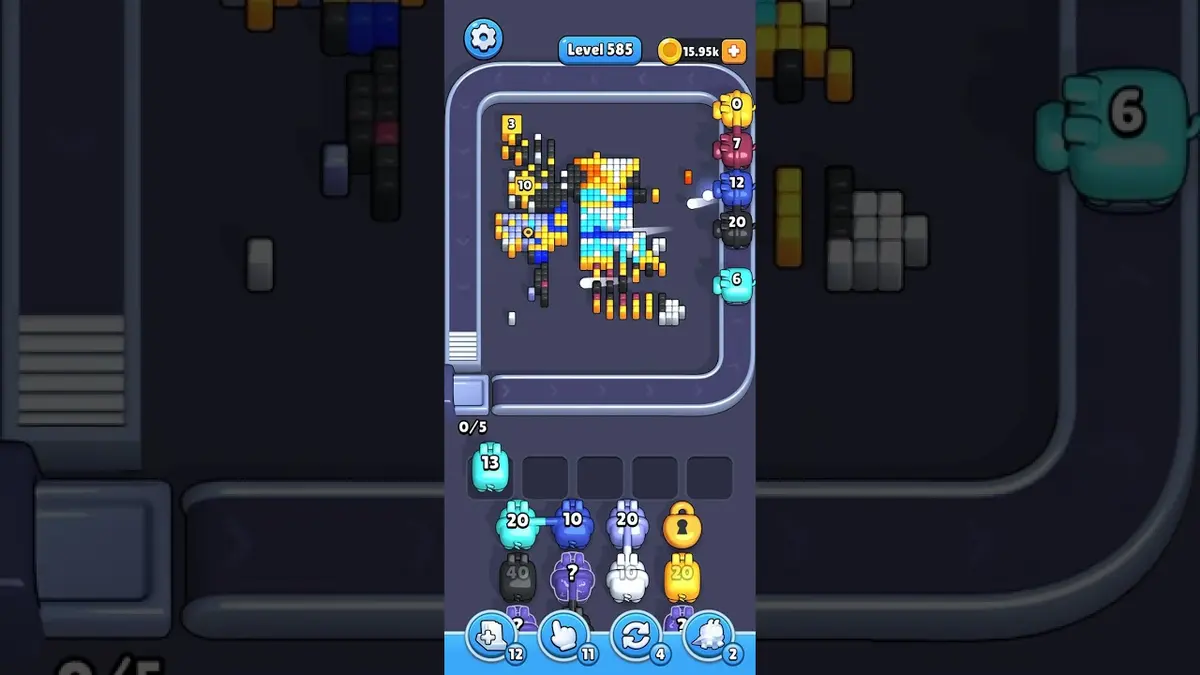 Pixel Flow Level 585 board preview