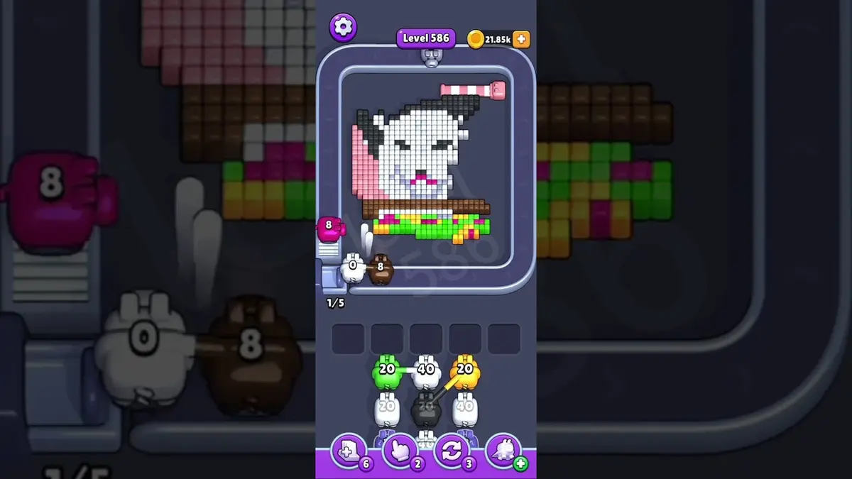 Pixel Flow Level 586 board preview