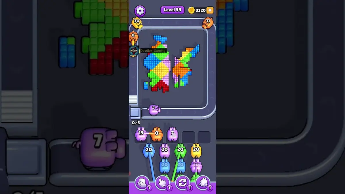 Pixel Flow Level 59 board preview