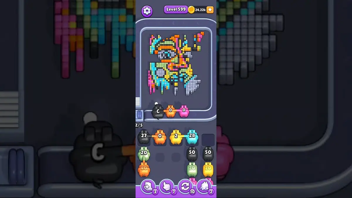 Pixel Flow Level 599 board preview