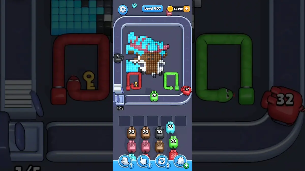 Pixel Flow Level 607 board preview