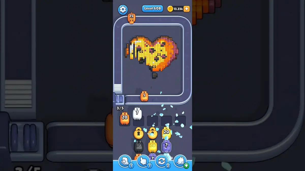 Pixel Flow Level 608 board preview