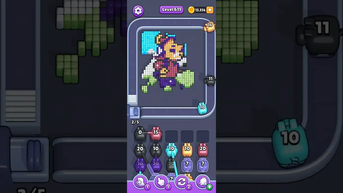 Pixel Flow Level 611 board preview