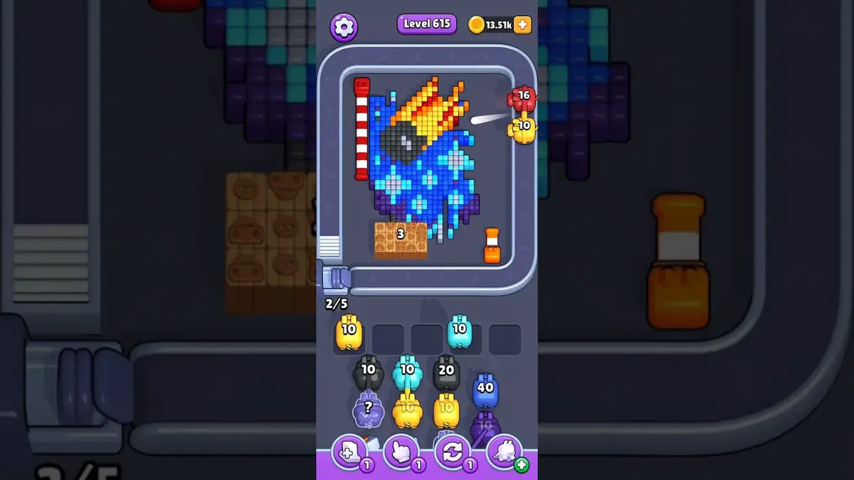 Pixel Flow Level 615 board preview