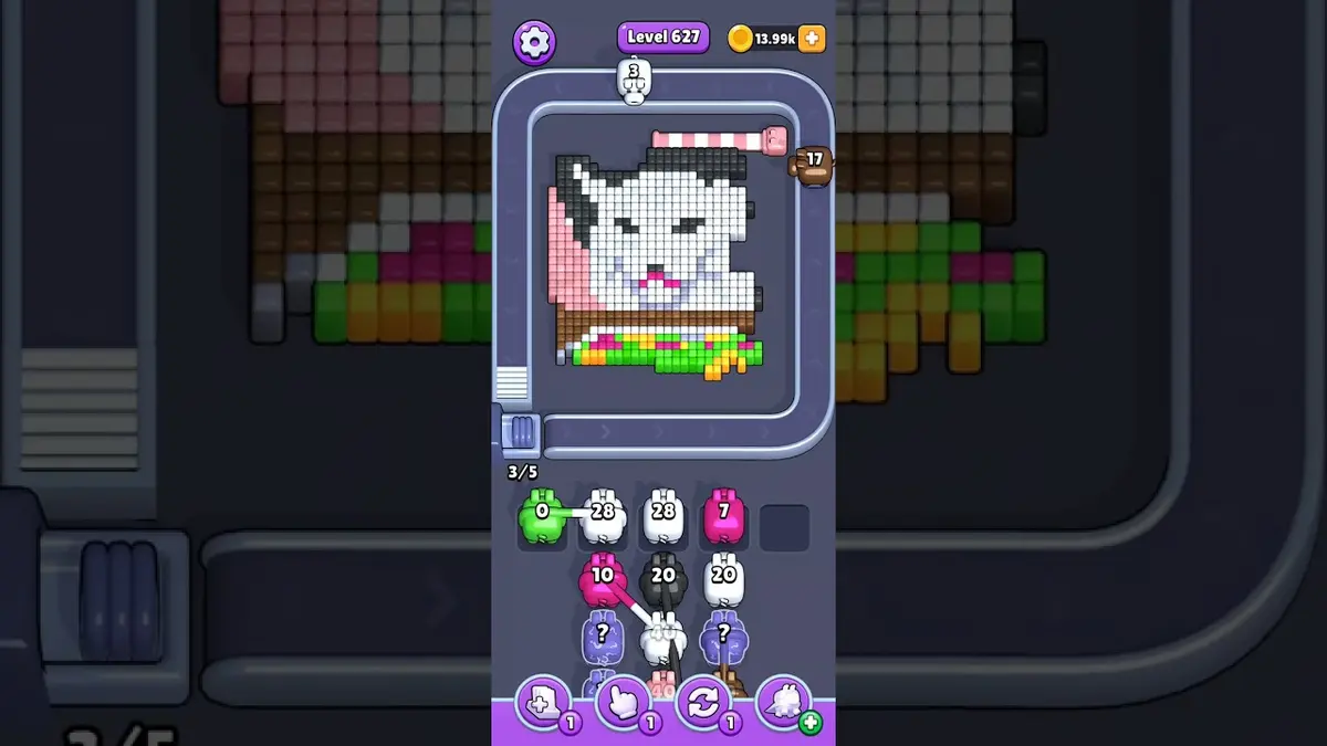 Pixel Flow Level 627 board preview