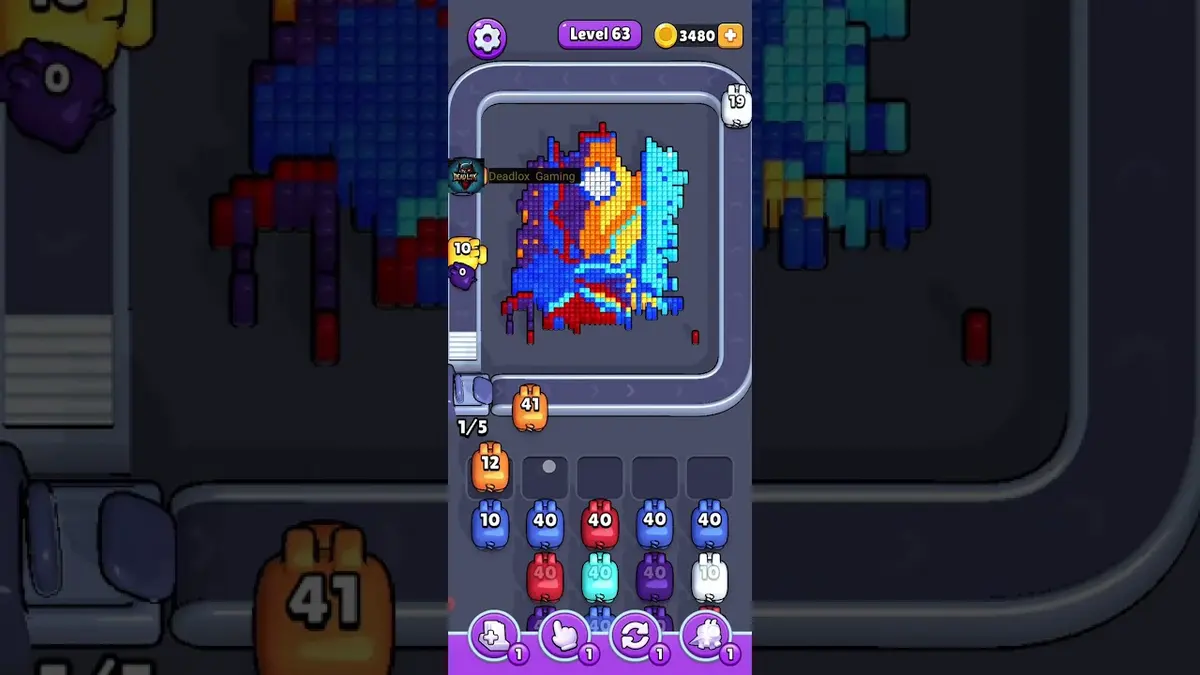 Pixel Flow Level 63 board preview