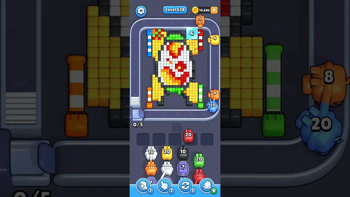 Pixel Flow Level 638 board preview