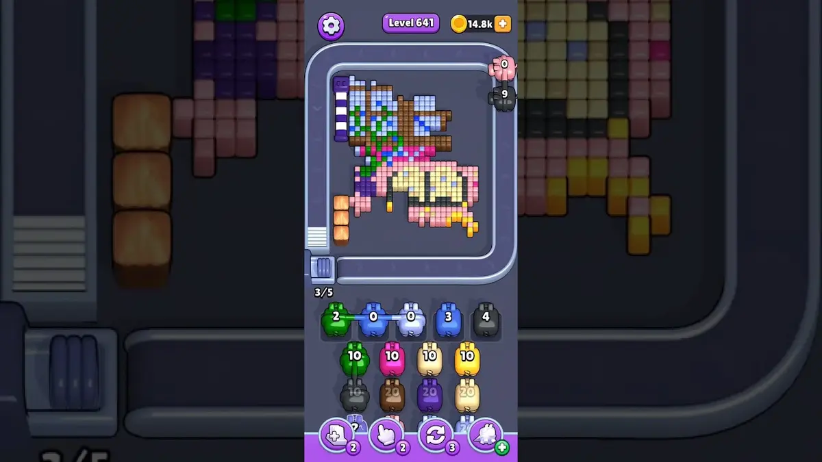 Pixel Flow Level 641 board preview