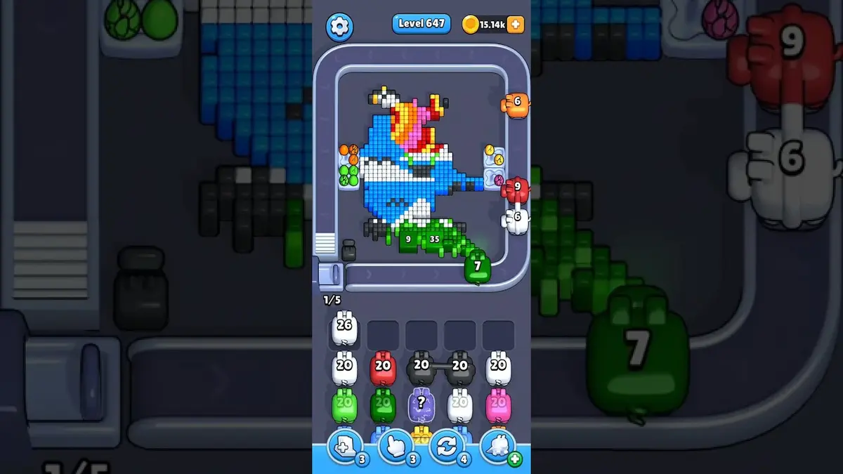 Pixel Flow Level 647 board preview