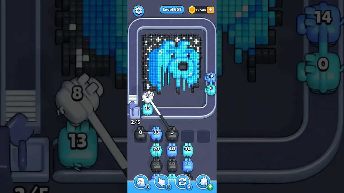 Pixel Flow Level 657 board preview