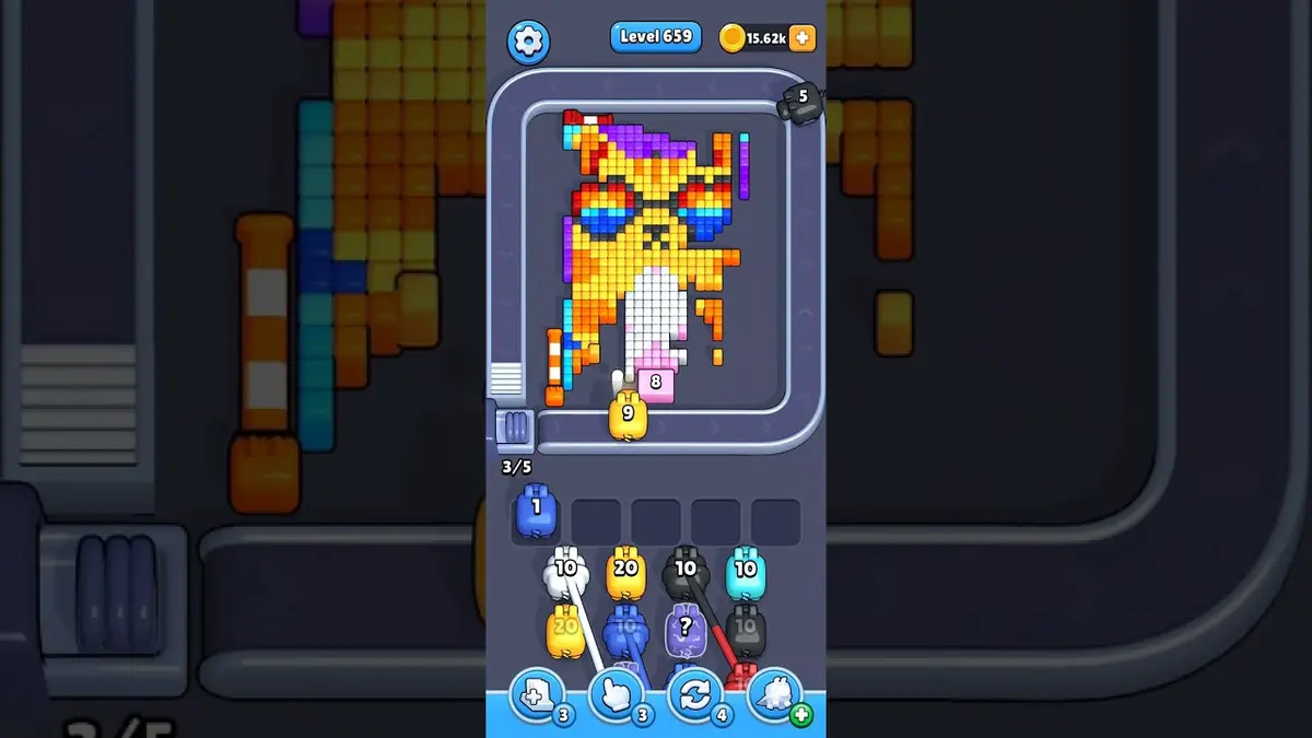 Pixel Flow Level 659 board preview