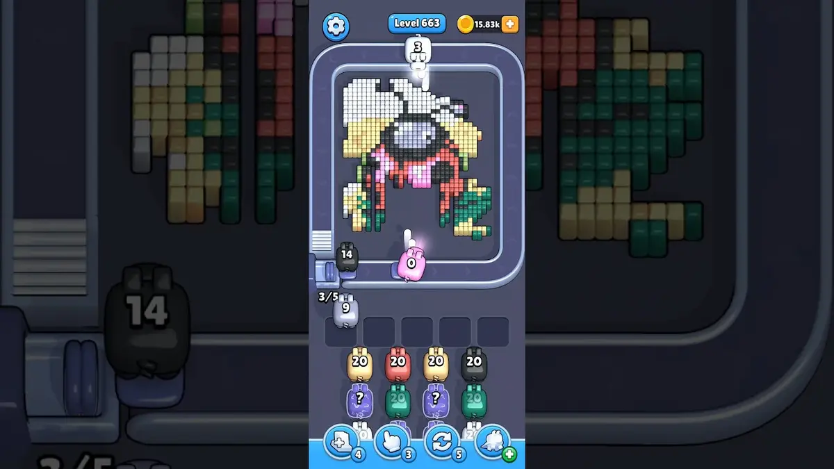 Pixel Flow Level 663 board preview