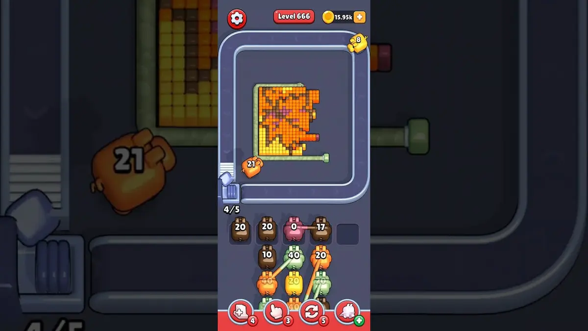 Pixel Flow Level 666 board preview