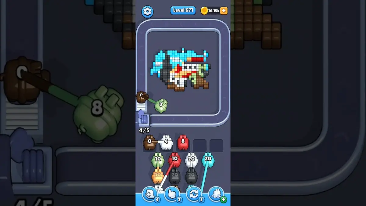 Pixel Flow Level 671 board preview