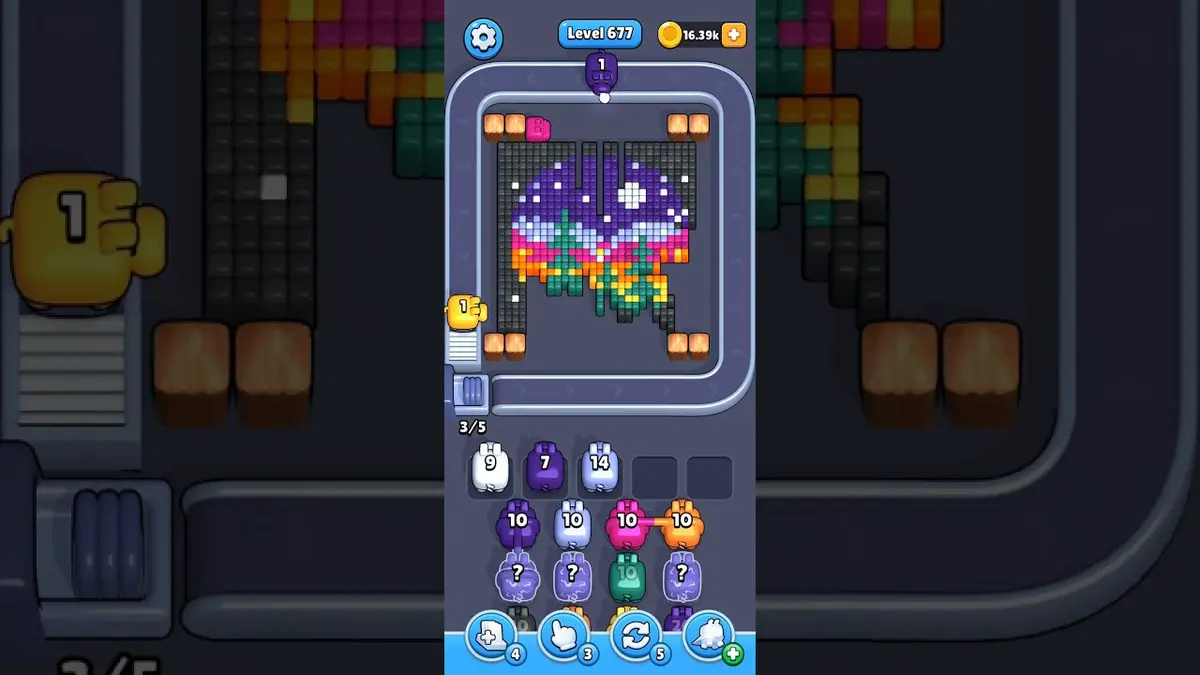 Pixel Flow Level 677 board preview